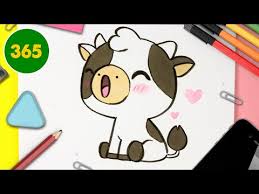 J'utilise les crayons magiques qui me permettent à la fin de transformer ma vache à tâches noires et blanches en une vache de couleurs noire et grise. Comment Dessiner Une Vache Kawaii Dessins Faciles A Kawaii Comment Dessiner Des Animaux Kawaii Ø¯ÛØ¯Ø¦Ù Dideo