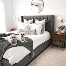 Pinterest Maebelbelle Bedroom Inspiration Grey Upholstered Bed Master Bedroom Grey Upholstered Bed