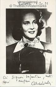 Alida valli died at her home in rome, italy on saturday. Autograph Opera Singer Alida Valli Orig Signed Program 418713224