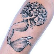 The most popular design of mermaid tattoos is the full length picture of the mermaid, which is best suited to be inked on the legs, arms/forearm and shoulder area of the bearer. 36 Captivating Mermaid Tattoos To Fall In Love With Our Mindful Life
