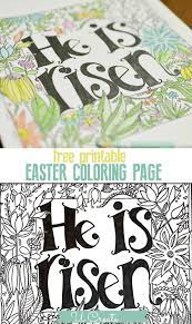 He is not here, he is risen! used by permission. He Is Risen Coloring Page U Create