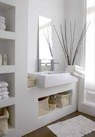 Idee Salvaspazio Per Bagno Piccolo Mobile Circolare Per Lavabo Arredamento Piccolo Bagno Bagno Aperto Bagni In Muratura