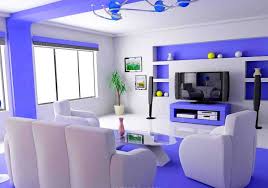 2.1 contoh kombinasi warna cat ruang tamu yang sejuk 2.4 3. 50 Dekorasi Interior Ruang Tamu Dengan Warna Cat Biru Desainrumahnya Com