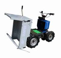 Produsen Cina Motor Listrik Daya Baterai Roda Lipat Mini Dumper Loader  Gerobak Roda dengan Rem untuk Dijual