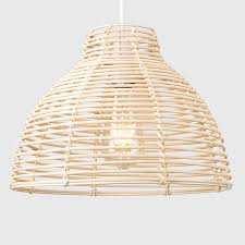 Woven Design Ceiling Pendant Light Shades Cream Brown Grey Rattan Easy Fit Ebay Ceiling Light Shades Pendant Light Shades Pendant Lamp Shade