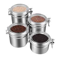 Find unique kitchen canisters sets. Stainless Steel Airtight Canister Food Storage 4 Set Container Kitchen Counter Ebay