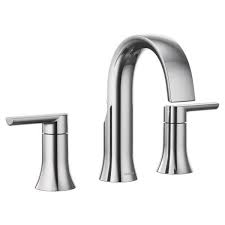 Will the water stream clear the rim of the tub & not be so high that there is a problem with excessive splashing? Moen Ts6925 Doux Two Handle High Arc Bathroom Faucet Ts6925 Ts6925bl Ts6925bn