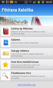 Toy ny baiboly katôlika rehetra dia ahitana boky kanônika miisa 73 ny baiboly katôlika amin' ny teny malgasy, ka ny 46 ao amin' ny testamenta taloha (izay . Fihirana Katolika Apk For Android Free Download On Droid Informer