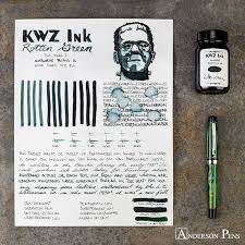 Thinkthursday Kwz Rotten Green Fpn Fpgeeks Fountainpen Fountainpens Andersonpens Handwriting Ink Pen And Paper Journal Stationery Fountain Pen Ink