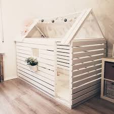 Werbung Selbst Bezahlt Da Ist Es Unser Diy Hausbett Das Grundbett Ist Das Kura Von Ikea Der Arbeit Hat Sich Gelohnt Un Kids Room Toddler Bed Bed