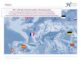 French revolutionary armies in 1793 and 1794 smashed the prussians and austrians and other allied armies driving them out of france and into southwestern germany and northern italy. The War Of The Fifth Coalition