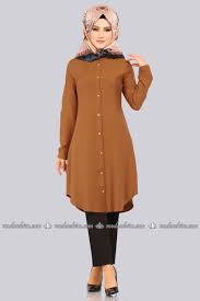 Moda Selvim Onden Dugmeli Tesettur Tunik 2003bgs354 Kiremit Moda Stilleri Moda Tunik