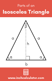 Isosceles Triangle Calculator Solve Any Leg Or Angle Inch Calculator Isosceles Triangle Triangle Right Triangle