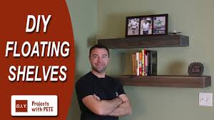 In my outdoor kitchen i didn't want the countertop cluttered with things, so the shelves will be great for storing things up and out of the way. How To Make Floating Shelves Diy Wood Floating Shelves Youtube