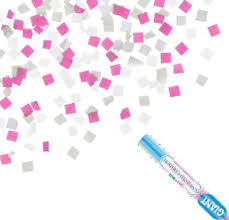 girl gender reveal confetti cannon 2in x 23in party city girl gender reveal confetti cannon