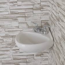 corner powder room sink wayfair