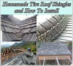 Homemade Tire Roof Shingles And How To Install Homesteading The Homestead Survival Com Please Share This P Roof Shingles Homestead Survival Shingling