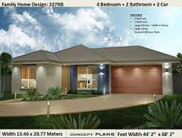 House Plans 4 Bedroom House Plans Double Garage Home Etsy Modern Bungalow House Design Beautiful House Plans Bedroom House Plans