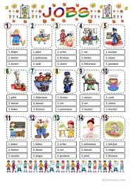 Jobs Multiple Choice Worksheet Free Esl Printable Worksheets Made By Teachers English Lessons Teaching English Worksheets