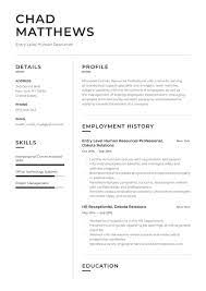 What should a beginner resume look like. Entry Level Hr Resume Examples Writing Tips 2021 Free Guide