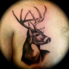 Categories, geometric, blackwork, blackout, native americans. White Tail Buck Deer Tattoo By Ben Sellman Tattoonow