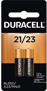 The alarm panel requires (1) 12 volt, 4, 5, 7 or 8 amp hours sealed lead acid battery. Amazon Com Duracell 12 Volt Alkaline Alarm Remote Battery Mn21 A23 2 Pack Counts 1 Health Personal Care