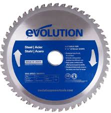 They are designed and built specially for cutting metal. Evolution Cold Cut Saw Blades Rated For Cutting Mild Steel