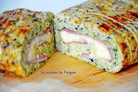 Roule De Courgette Farci Au Jambon Et Fromage Recette Roule De Courgette Recettes De Cuisine Recette Avec Courgette