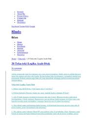 0 ratings0% found this document useful (0 votes). 20 Teka Teki Logika