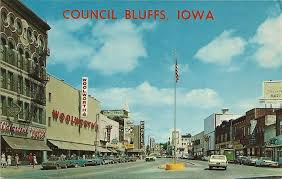 1960s Downtown Cb Council Bluffs Iowa Council Bluffs Bluffs