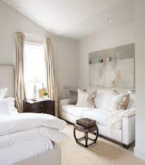 Love The Stool With The Couch Bedroom With Sitting Area Bedroom Design Bedroom Couch