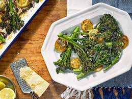 Roasted Broccolini And Lemon With Parmesan Recipe Recipe Roasted Broccolini Broccolini Brocolini Recipes