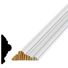 Milled from most any wood species. Alexandria Moulding Amh 300 1 1 16 In X 3 In X 96 In Primed Finger Jointed Pine Chair Rail Moulding Wm300 93096c The Home Depot