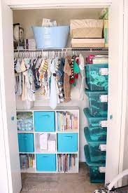 Landon S Grey And White Nursery Project Nursery Baby Closet Organization Baby Room Organization Baby Nursery Closet