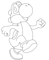 You can print and download the great 18 yoshi mario kart coloring pages collection for free. Happy Yoshi Walks Around Coloring Pages Super Mario Bros Coloring Pages Coloring Pages For Kids And Adults