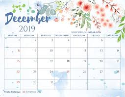 Blank December 2019 Calendar Printable Kalender November Pencetakan