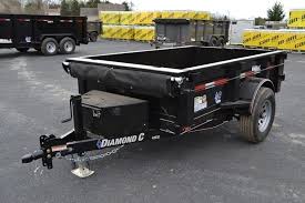5x8 43ed Diamond C Dump Trailer Dump Trailers Trailer Dumped