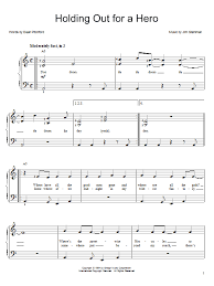 Where have all the good men gone and where are all the gods? Bonnie Tyler Holding Out For A Hero Sheet Music Pdf Notes Chords Rock Score Piano Vocal Guitar Download Printable Sku 38712