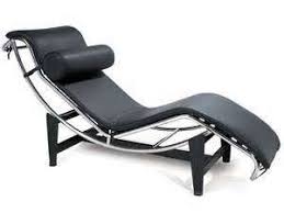 Im pricing this item as having simulated leather, but i think it maybe real leather, either way a bargain. Le Corbusier Chaise Longue Chair