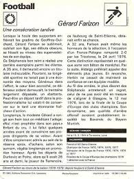 Gérard farison s'en est allé. Football Yesterday Today Gerard Farison Fiche Football
