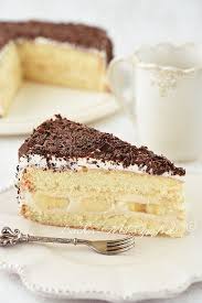 Bananentorte Mit Milchkonfiture Creme Rezept Rezept Kuchen Und Torten Kuchen Und Torten Rezepte Bananentorte