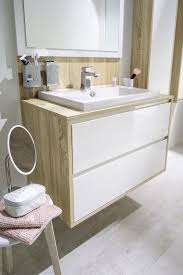 Salles De Bains Salle De Bain Blanche Et Bois Idee Salle De Bain Meuble Vasque
