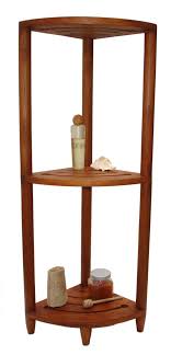 Aqua Teak Spa Teak Corner Stand Corner Shower Caddy Shower Caddy Teak Shower