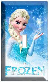 disney frozen magic elsa single light switch plate childrens girls room bedroom