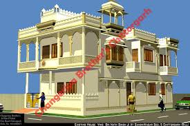 Mr Sri Nath Singh Ji S Royal House In Rajasthani Mewari Stayle Exterior Design In 3d Indian Archite In 2020 Exterior Design House Design House Designs Exterior