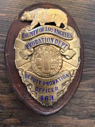County Of Los Angeles Probation Dept Deputy Probation Officer Police Badge Fire Badge Probation Officer