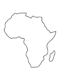 The continent of africa coloring page. Africa Template Africa Coloring Page Africa Outline African Continent Template