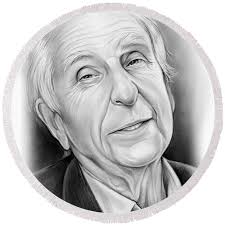 Michael Bond Round Beach Towel by Greg Joens