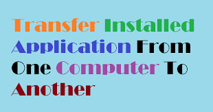 You will need to connect both computers either 3. How To Transfer Installed Applications From One Computer To Another Tech Support