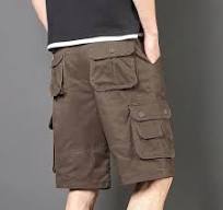 MIGAOQ Black Long Men' Cargo Shorts Green Over Knee Male ...